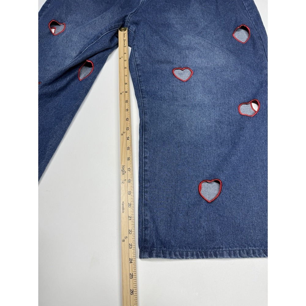 Shiny‎ By Nature Heart Cut Out Jeans 3XL Medium Wash - Picture 9 of 16